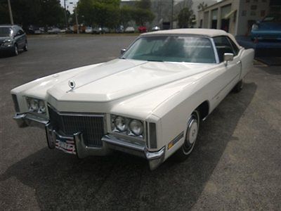 1971 cadillac eldorado convertible leather all power air condition only 80k mile