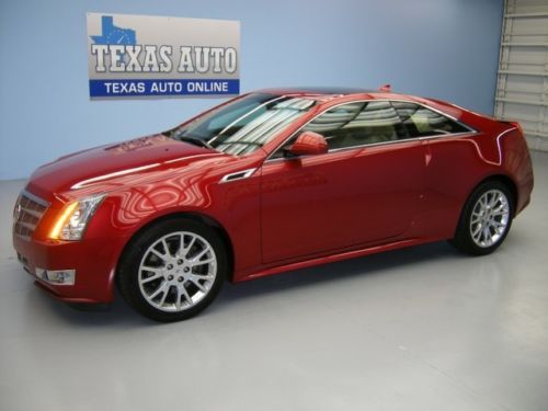 We finance!!  2011 cadillac cts coupe premium roof nav heated leather texas auto