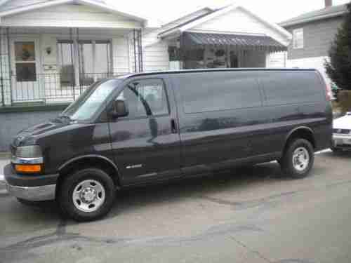 chevy express 3500 extended cargo van for sale