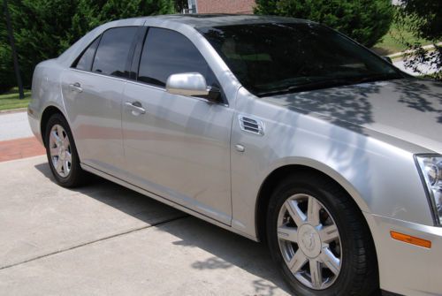 Cadillac 2005 silver sts w/cadillac rims -97600 miles, sun roof, great condition