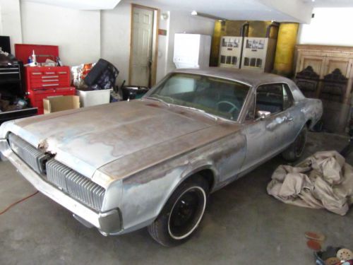 1967 mercury cougar no reserve, running project.