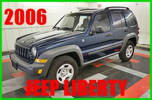 2006 jeep liberty sport one owner! 4x4! v6! 60+ photos! must see! nice!