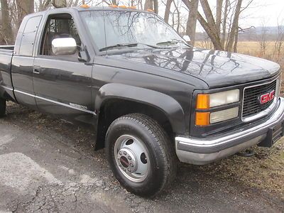 1994 gmcsierra3500dually4x4 w/pwrmoonrf,air&amp;leather 7.4ltr(455)8cyl highbidwins