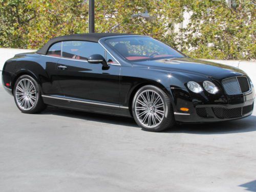 Bentley continental gtc speed black beluga convertible low miles