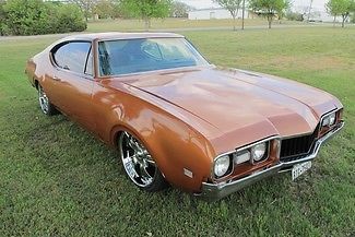 1968 used gold oldsmobile cutlass supreme 2 door hardtop coupe daily driver!