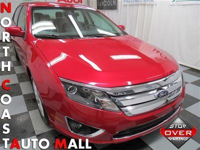 2012(12)fusion se fact w-ty only 12k red/gray sirius mp3 cruise abs tract