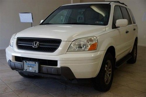2004 white honda pilot ex 3rd row seats leather miles k199 2 previous owners