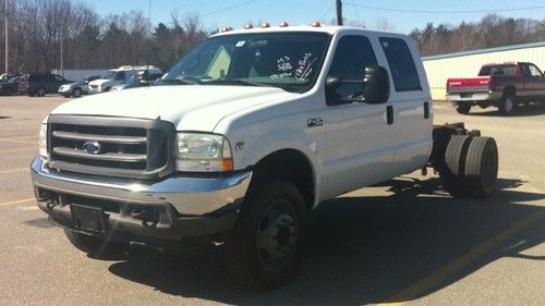 2002 ford f450 sd xl crew cab cab/chassis 4x4 4 wheel drive