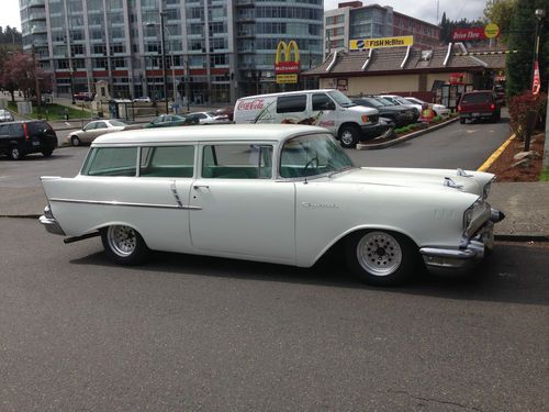 1957 chevrolet 150 delivery 2dr wagon                 fully restored