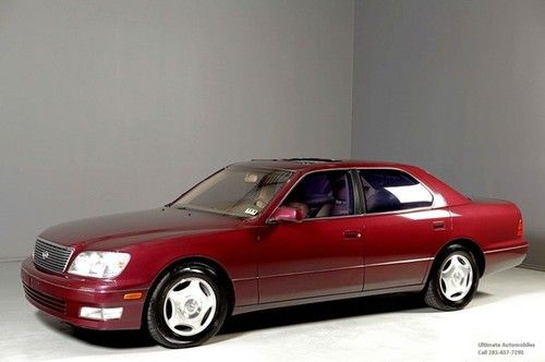 1998 lexus ls400 sunroof leather alloys wood nakamichi sound 1-owner clean car !
