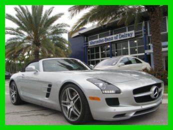 12 certified silver amg 6.2l convertible *porcelain designo exclusive leather