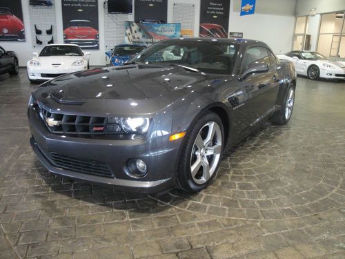 1-owner accident free 2011 chevrolet camaro cyber gray 2ss/rs v-8 auto sunroof!