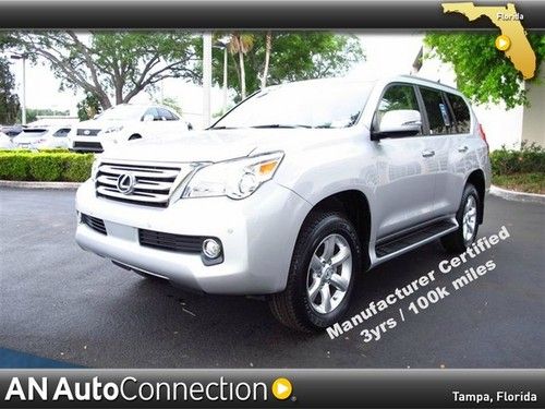 Lexus gx 460 with gps navigation &amp; rear camera factory certified