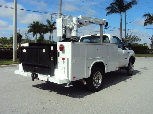 F450 7.3l turbo diesel service utility mechanics crane truck w/ liftgate f550