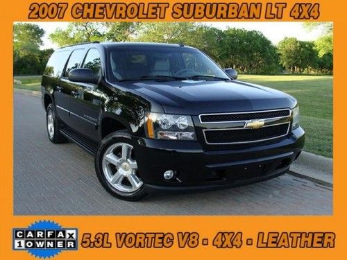2007 chevrolet suburban lt4wd leather heated seats sunroof 1-owner clean carfax