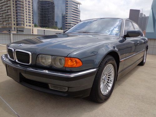 Awesome 2000 bmw 740il black leather gps navigation perfect like new clean title