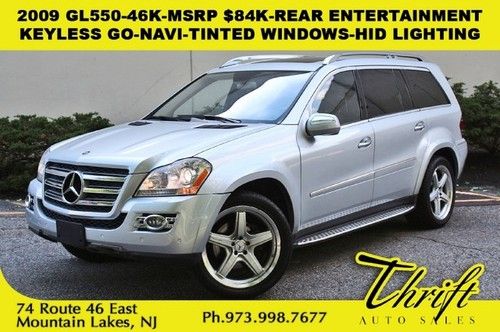 2009 gl550-46k-msrp $84k-rear entertainment-keyless go-navi-tinted windows-hid