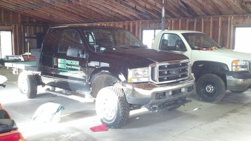 2003 ford f-250 super duty, extended cab, flatbed, snow plow