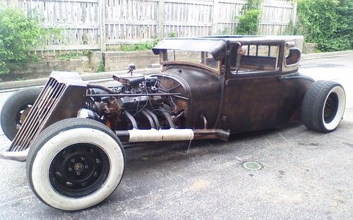 29 ford model a coupe,bagged  rat rod, hot rod, street
