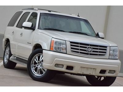 2005 cadillac escalade pearl white lthr loaded hwy miles clean $499 ship