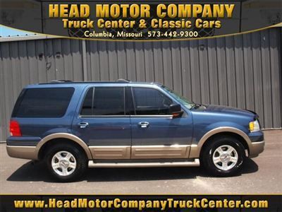 2004 ford expedition eddie bauer 4wd automatic gasoline low miles medium blue