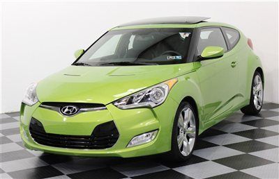 Navigation automatic 2012 veloster tech package pano rare electrolyte green