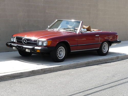 Very nice 1977 mercedes benz 450 sl 450sl..two tops..2-owners..103k miles