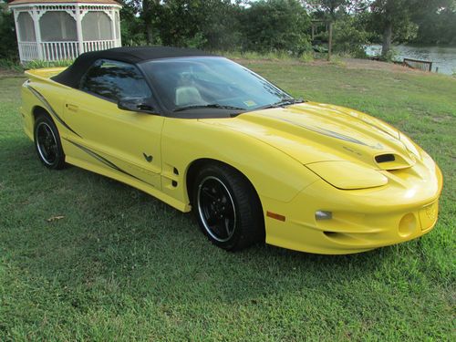 2002 pontiac trans am collectors edition ws6 ram air yellow immaculate 10k miles