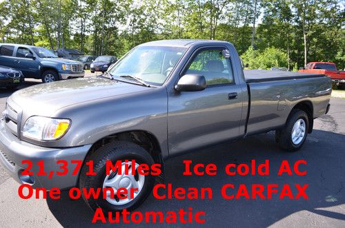 2004 toyota tundra with only 21k miles. v6, automatic, ice cold ac new tires