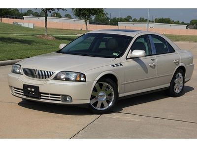 2003 lincoln ls pearl white,navigation,heated cool seats,clean title,rust free