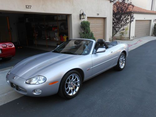 Jaguar xkr convertible - silver with black interior - 2001