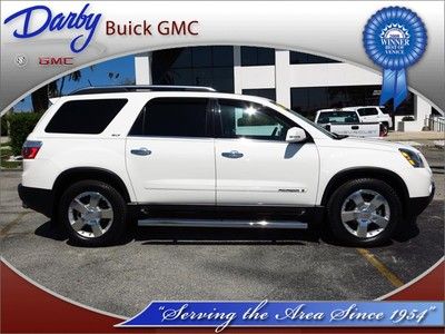 07 acadia slt 3rd row seat alloy wheels one owner leather