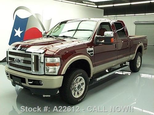 2010 ford f350 king ranch crew 4x4 6.8 v10 rear cam 66k texas direct auto