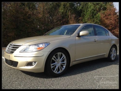 2011 genesis v8 4.6l technology package! navigation, rear view cam, clean carfax