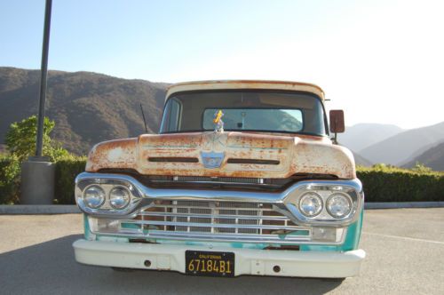 1958 ford f100 shortbed truck very nice rat rod patina runs great one of a kind