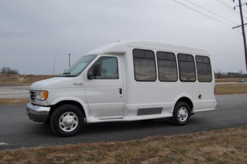 Ford e350 7.3l powerstroke diesel 15 passenger van 1 owner shuttle bus rv