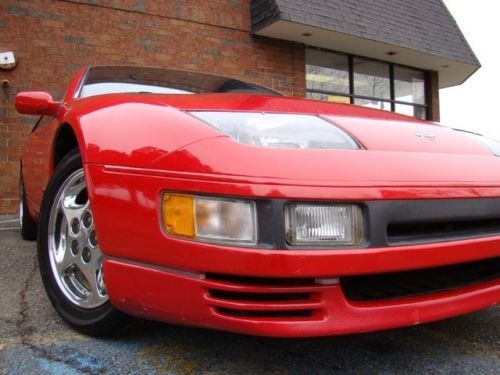 91 nissan 300zx red dohc twin turbo manual t.top chrome new tires mint condition