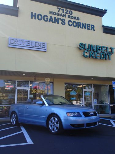 2003 audi a4 cabriolet convertible, like new, clean carfax will ship/export