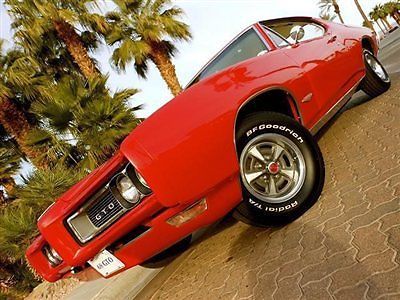 1968 pontiac gto 400 4 speed muncie matching numbers solar red no reserve!
