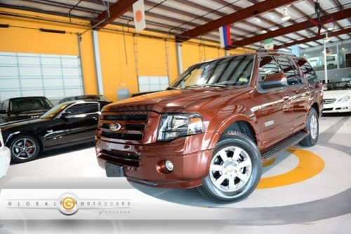 07 ford expedition limited rear dvd 3rd row ventilated seats runboards