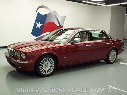 2006 jaguar xj vanden plas sunroof htd leather nav 28k! texas direct auto
