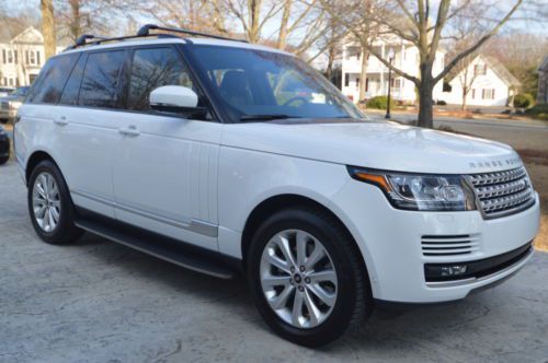 2014 range rover hse supercharged fuji white factory warranty rare with extras!!