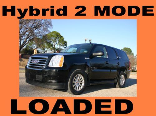 Hybrid 2 mode auto trans v8 6.0l loaded 3rd row seat rear a/c power sun roof tv