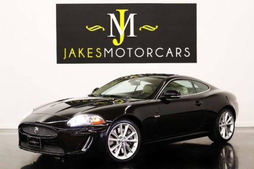 2011 jaguar xkr coupe, black on white, bowers &amp; wilkins sound, 1-owner, pristine