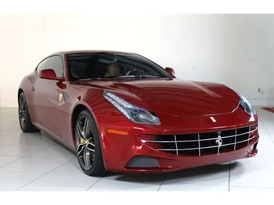 2012 ferrari approved cpo rosso maranello/cuoio ff rare color