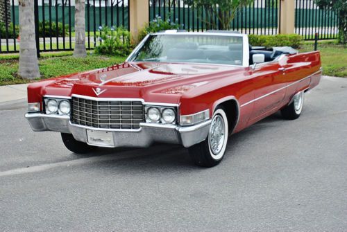 Simply beautiful 1969 cadillac deville convertible stunning in everyway turn key