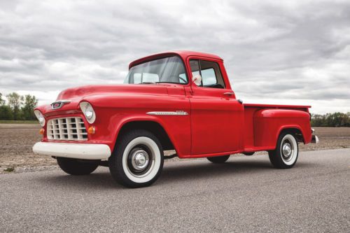1955 chevrolet pickup 3100, fresh restoration, new radials, wood bed, new chrome