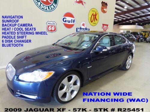 09 xf,supercharged,sunroof,nav,back-up,htd/cool lth,b&amp;w sys,20&#039;s,57k,we finance!
