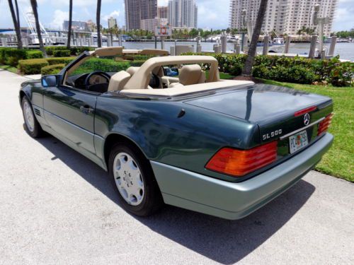 Florida 94 sl 500 convertible clean carfax both tops fabulous shape no reserve !