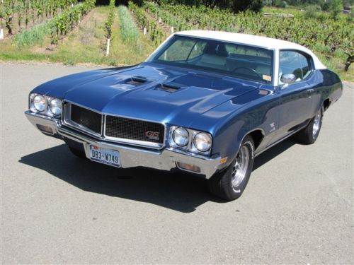 1970 buick gs 455 w/stage 1 upgrades- restored sloan doc #match a/c highly opt&#039;d